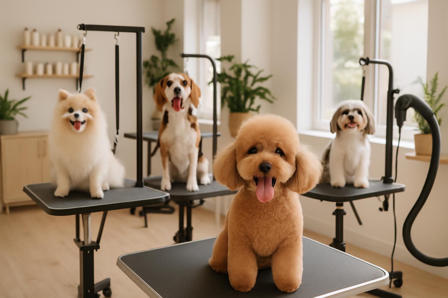 Professional dog grooming salon
